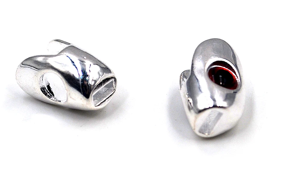 MNFT-cabezas ponderadas de calavera de pescado con ojos 3D, tamaño L M S, señuelo de pesca con mosca para serpentinas, materiales para atado de moscas - imagen 3