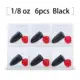 Black 6pc 3.54g-each