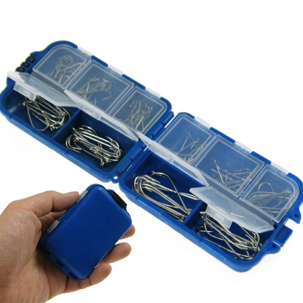 Juego de anzuelos de pesca Baitholder, anzuelo de púas de acero al carbono para señuelo suave, anzuelos de agua dulce y salada para pesca de carpa, 100 Uds. - imagen 4