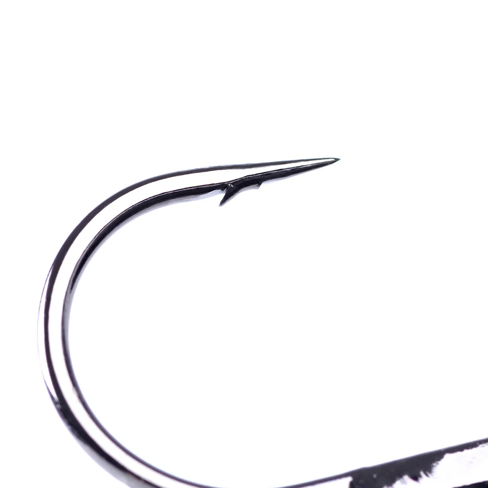 Anzuelos triples de pesca volcados de acero rico en carbono FTK 3/0 # -1 # 10 piezas 2 # -4 # 15 piezas 4 # -14 # Aparejos de pesca con triple anzuelo, señuelo duro de 20 piezas - imagen 2