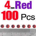 4mm Red 100pcs