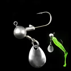 Anzuelos Jig Head bola acero al carbono con cucharas giratorias
