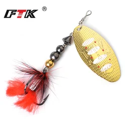 FTK Spinner con plumas – Señuelo para lucio