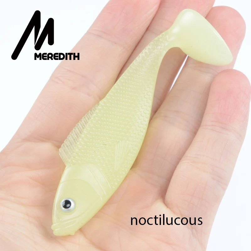 Meredith trucha 10 unids/lote aparejos de pesca cebo 10 colores pesca señuelos blandos cola de sirena 9g/90mm - imagen 5