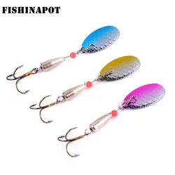 Crankbait Wobbler giratorio para lucio – Señuelo metal lentejuelas