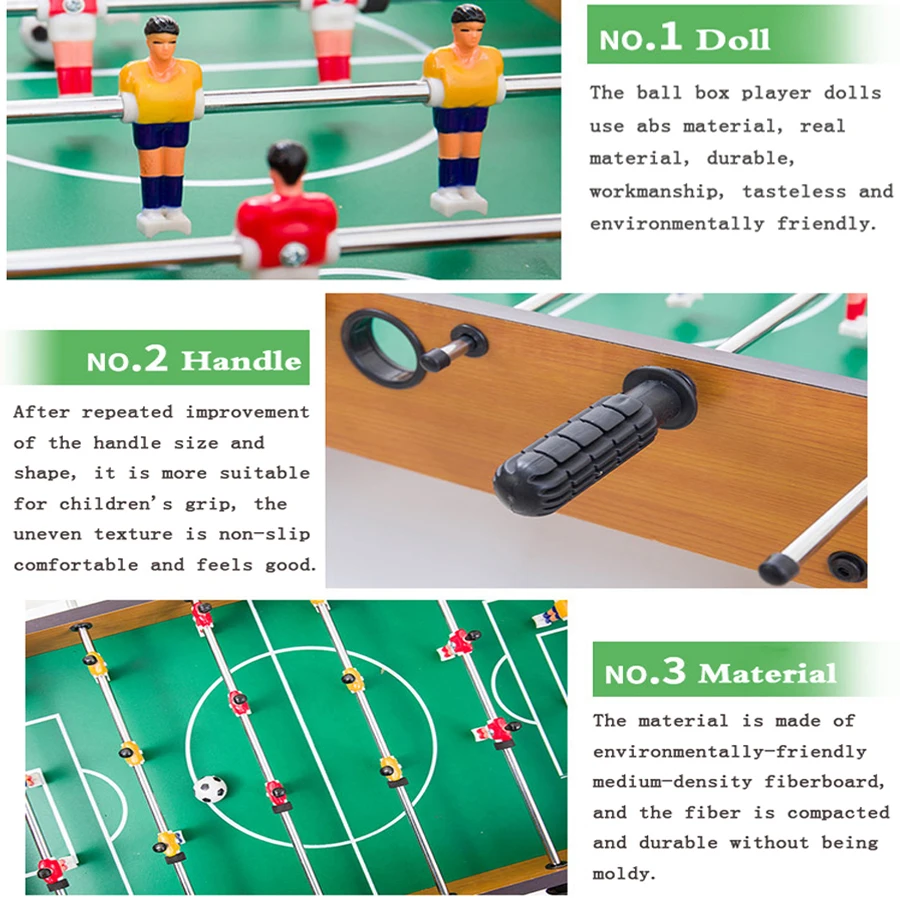 Juegos de mesa de fútbol, mesa de futbolín, mesas de fútbol, tablero de fiesta, Mini Balle, pelota de pie para bebé, juego de interacción de escritorio, regalo para jugador de niños T4 - imagen 5