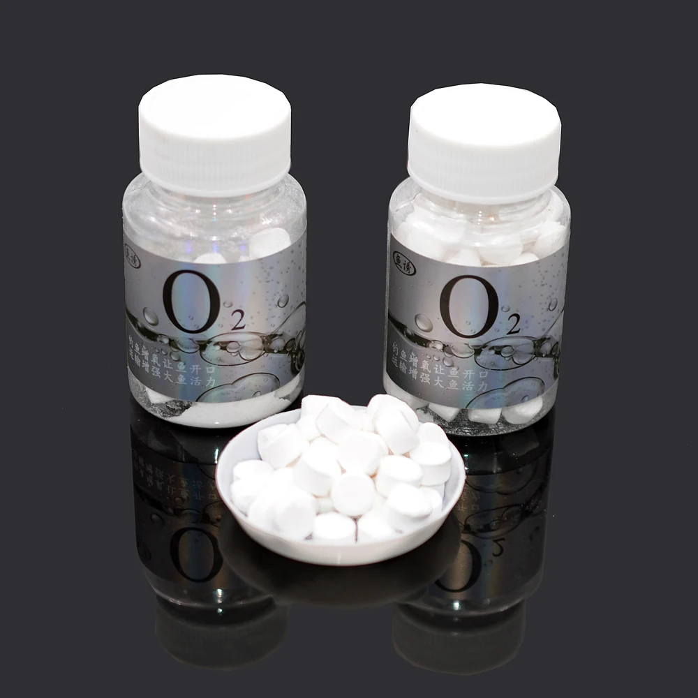 MNFT 1 botella de tabletas oxigenantes que proporcionan oxígeno para acuarios, peceras, tabletas de oxígeno/partículas, tabletas de oxígeno, cebo de pesca - imagen 4