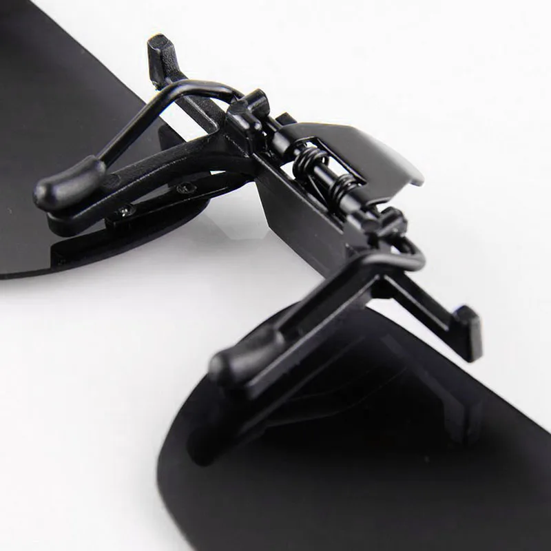 Gafas de sol polarizadas fotocromáticas para hombre, lentes fáciles de voltear hacia arriba, con Clip, para pescar, conducir por la noche, herramienta gris - imagen 2