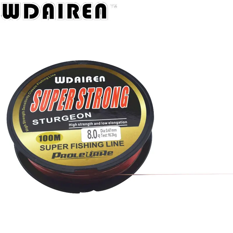 Sedal de pesca japonés superfuerte, 100m, 100% nailon transparente, no fluorocarbono, aparejos de pesca, no linha multifilamento - imagen 4