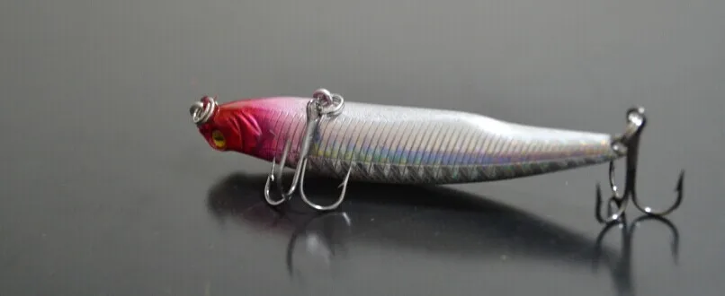 Señuelo de pesca lápiz 80mm/6,5g Topwater ZigZag señuelos de serpiente artificiales cebo anzuelos de níquel negro 1 piezas en oferta - imagen 4