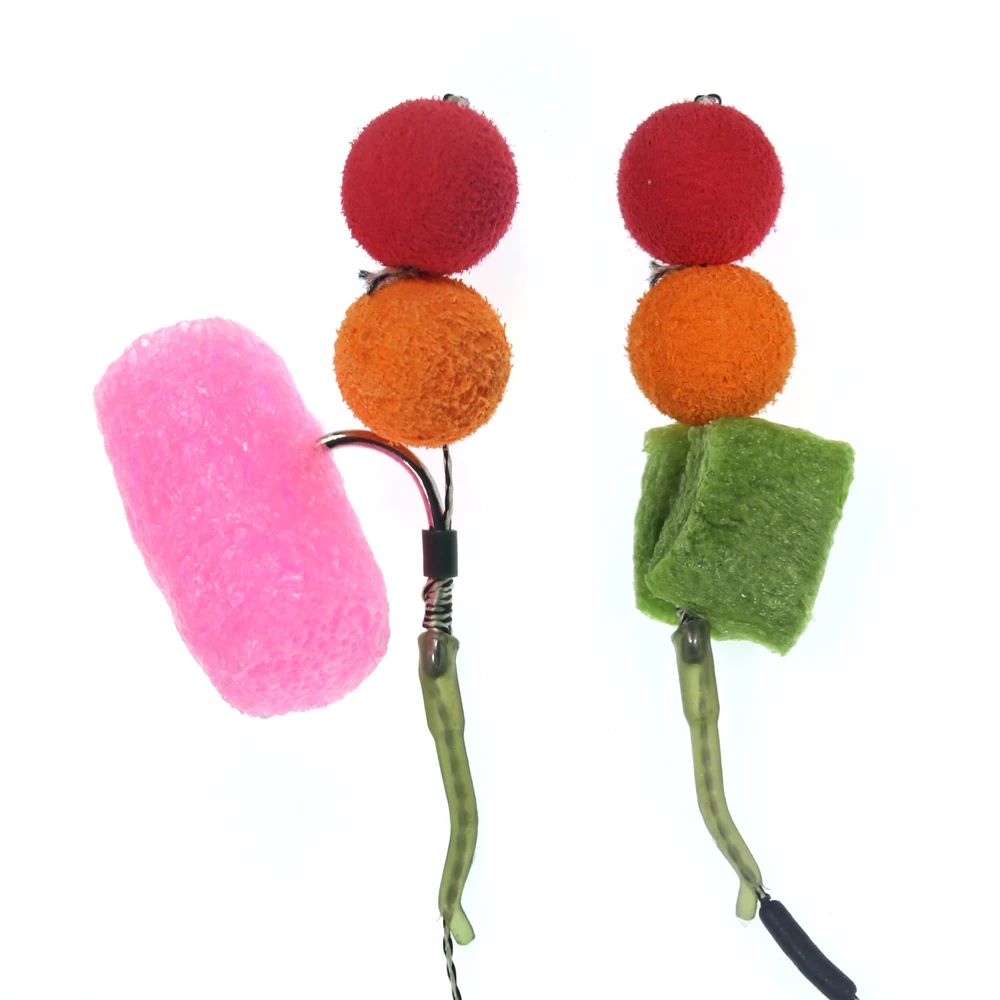 Bimoo-Bolsa de espuma Soluble en agua para pesca de carpa, aparejo de pepitas de PVA, 1 unidad - imagen 5