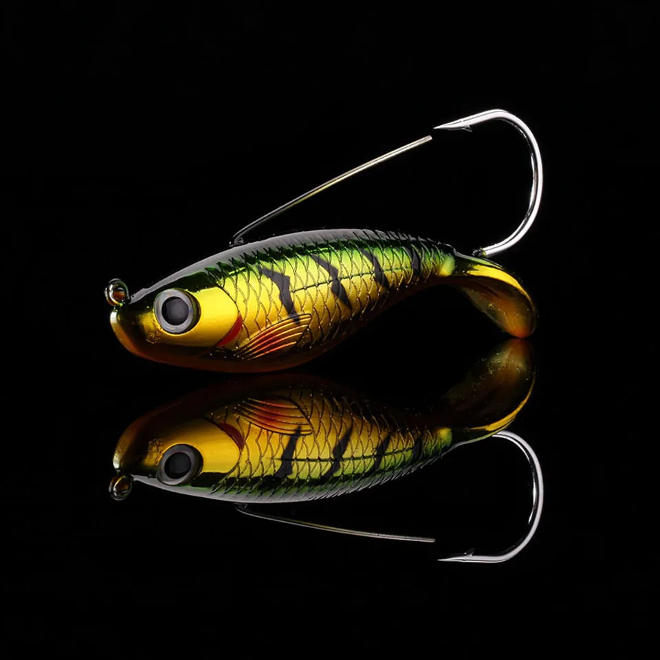 WALK FISH-SEÑUELOS duros artificiales, anzuelos de 1 pieza, 8cm, 21,4g, VIB, anzuelo único, cuerpo láser, aparejos de pesca realistas - imagen 5