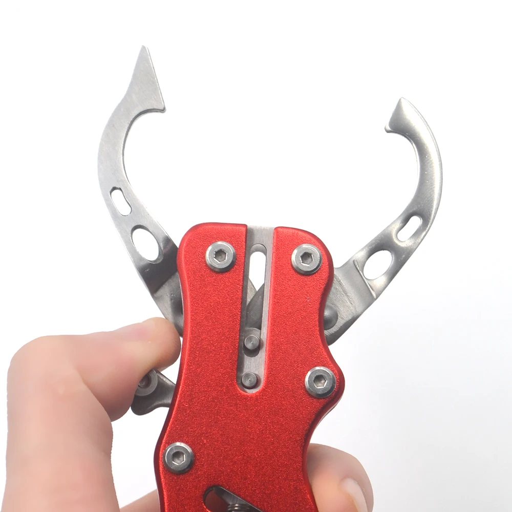 MNFT-empuñadura de labio de pescado compacta portátil, empuñaduras de acero inoxidable, herramientas de aparejos de pesca de agua salada marina, 1 Uds. - imagen 5