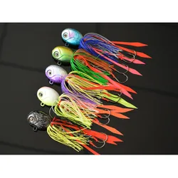 Señuelo de pesca calamar Jig Head Buzzbait cebo Artificial plantillas 83g para pesca en agua dulce y salada señuelos de cabeza grande 1 pieza venta
