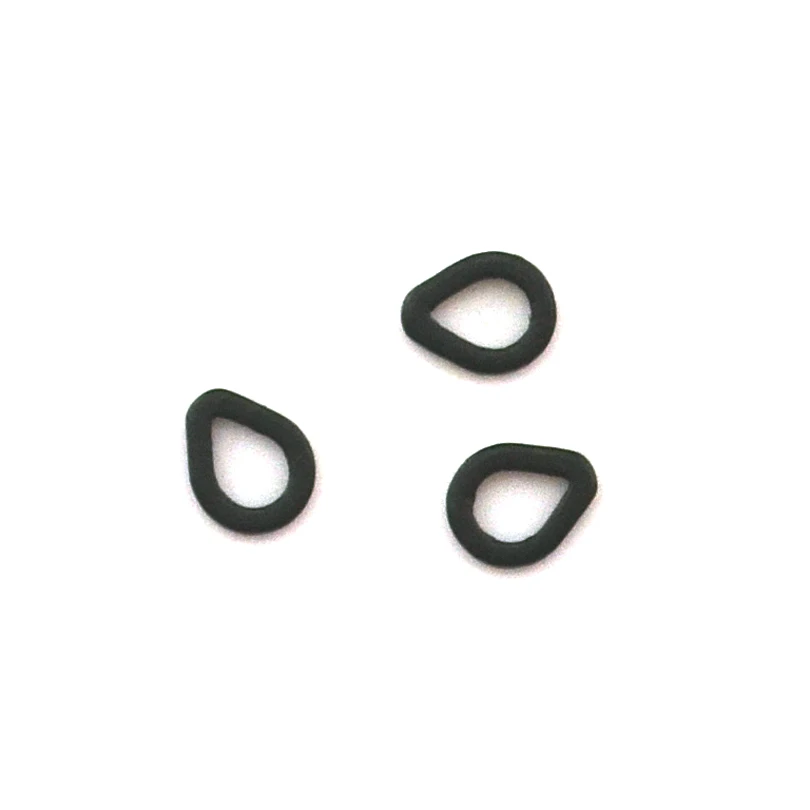MNFT-eslabones giratorios para pesca de carpa, Conector de aleación de anillo tipo pera, accesorios de Terminal de carpado de bucle negro mate, opciones de tamaño S, M, L - imagen 2