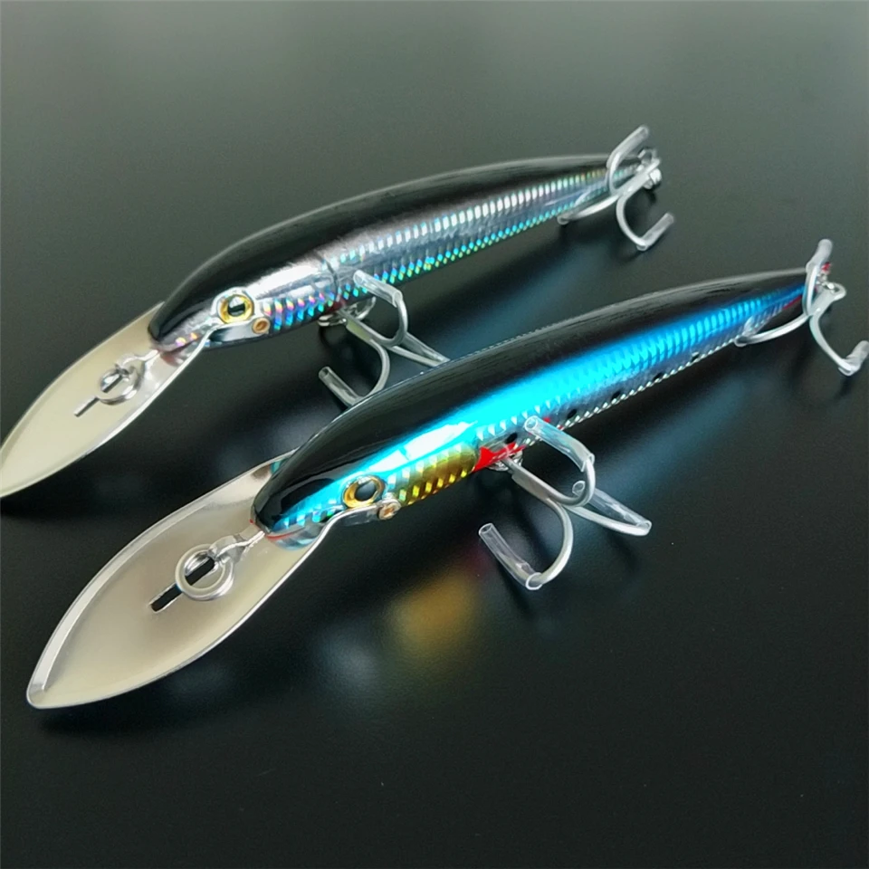 Noeby 2pcs 185mm 64.7g fishing minnow hard lure with Sharp and strong France - imagen 5