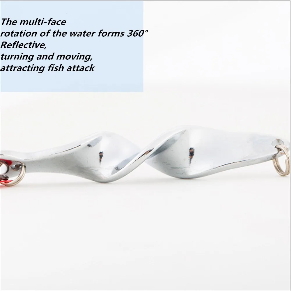 Señuelo de pesca de Metal, cebo giratorio de lentejuelas, aparejo duro Isca Artificial, oro plateado, 10g, 14g, 21g, 28g, 1 ud. - imagen 3