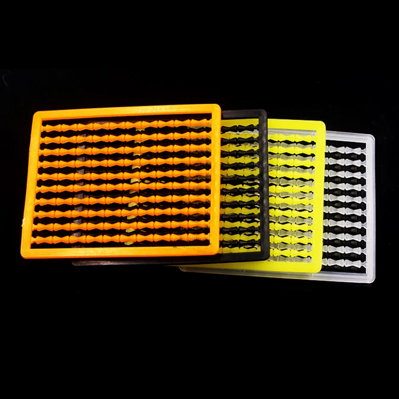 Bimoo-aparejo de pelo semisuave para pesca de carpa, accesorio de cebo, 2 piezas = 200 topes, transparente, Negro, Rojo, marrón, amarillo - imagen 4