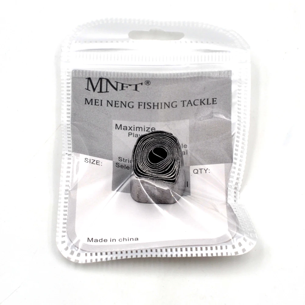 MNFT 1 Uds 0,5mm * 1,5 cm * 45cm 30g tira de plomo para pesca plomo rollo de hoja de pescado plomos aparejos de pesca flotador accesorios de pesca - imagen 5