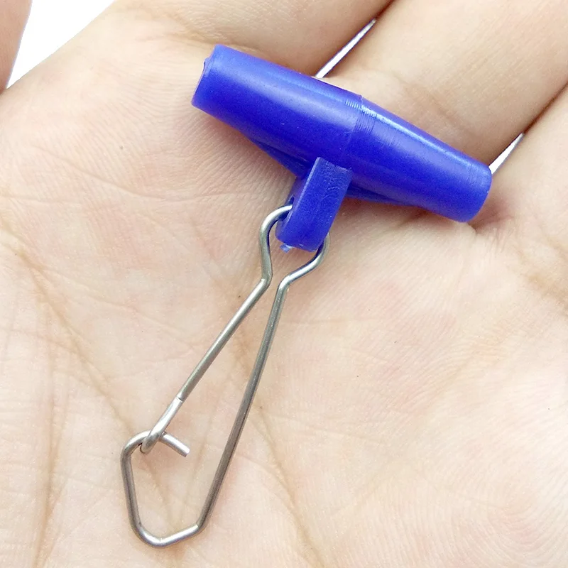 Cabezal giratorio de plástico azul, negro y verde, con bonito enganchado, deslizador de pesca, plomo, 20 Uds. - imagen 4