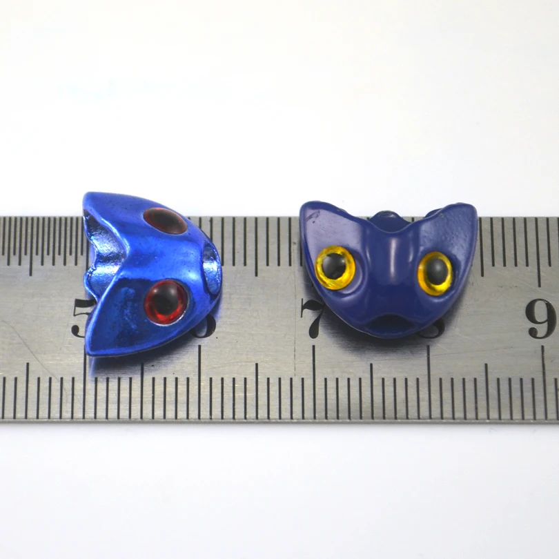 MNFT 6 unids/lote azul real y pez azul calavera esculpida casco cabezas atado de moscas Material DIY - imagen 5