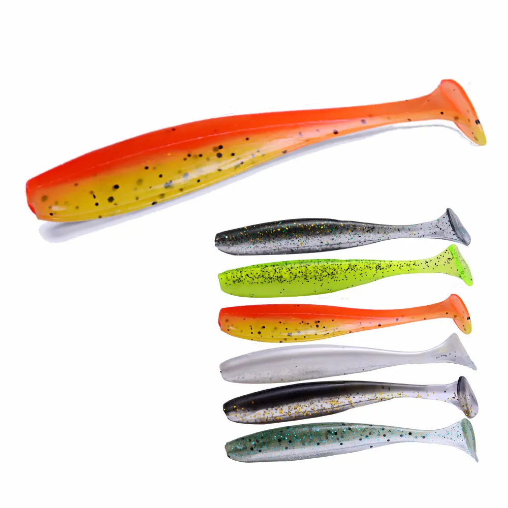 Balleo-señuelo de pesca Easy Shiner, cebo suave de silicona para perca, Lucio, sábalo, 9cm/4,8g, 10 unidades por lote - imagen 2