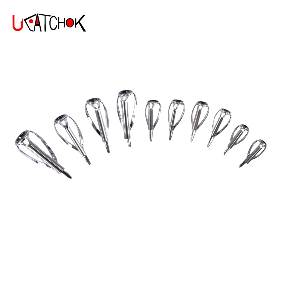 Guía superior mejorada, soporte SIC antibobinado, anillo de varilla, reemplazo de guía de reparación, aparejos de pesca, 10 unids/lote por paquete - imagen 2