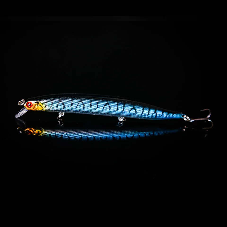 WALK FISH-señuelos artificiales para Pesca de pececillos, 1 unidad, 13,8 cm, 19g, cebos falsos para buceo, 0-3m, Swimbait 6 # Hook - imagen 2
