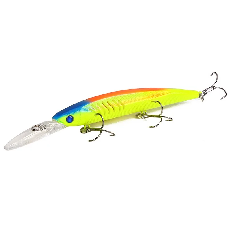 Juego de Señuelos de Pesca de 15cm/14g, nueva lengua larga Isca Artificial, Wobblers, cebo de Pesca, aparejos de Pesca Minnow, 1 ud. - imagen 3