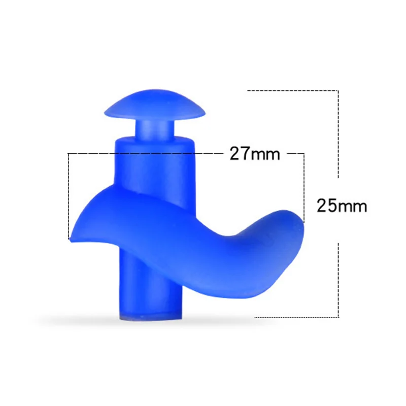 Tapones suaves para los oídos de silicona, impermeables, a prueba de polvo, para buceo, deportes acuáticos, accesorios de natación, 1 par - imagen 5