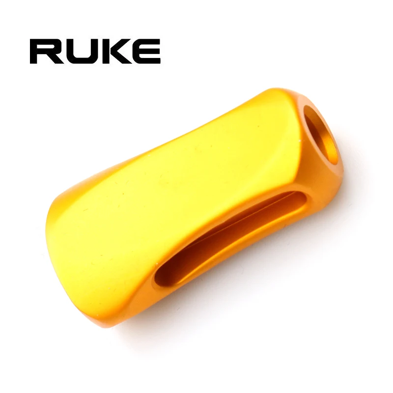 RUKE, 1 perilla de mango de carrete de pesca para materiales de aleación de aluminio DIY, incluye 2 rodamientos y 4 arandelas, accesorio de mango de carrete - imagen 3