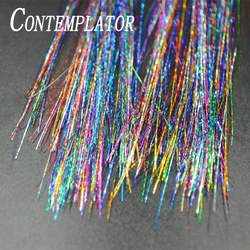 CONTEMPLATOR 3 bolsas nuevo arcoíris Flashabou oropel materiales de pesca con mosca parpadeante oropel brillante para callos de moscas húmedas
