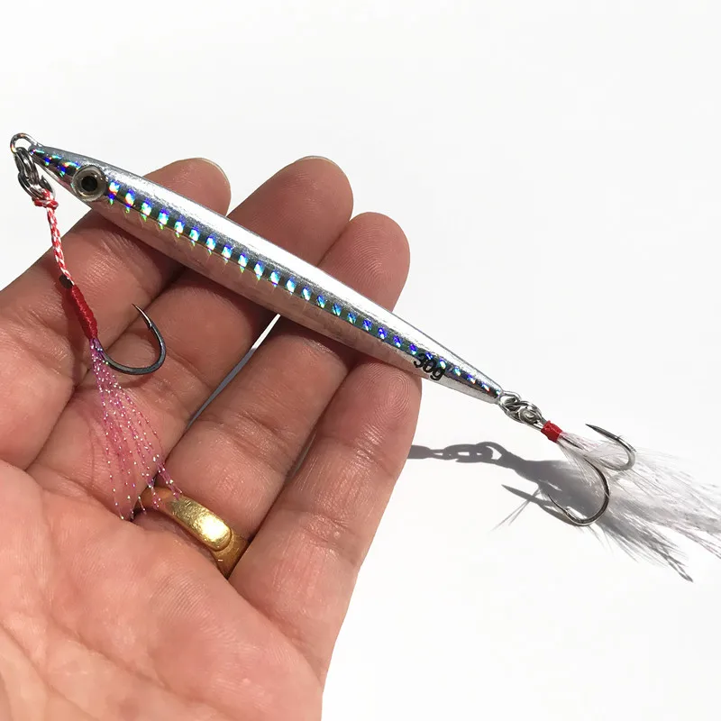 Señuelos de Pesca de fundición larga, cebo Artificial, 15g, 20g, 30g, Jigbait, Shore Cast, Minnow, VIB, 1 pieza, venta - imagen 5