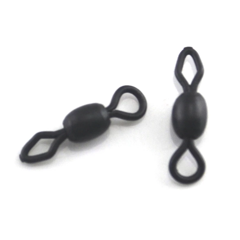 MNFT-aparejos de pesca de carpa, accesorio giratorio, redondo y de ojo de diamante, Conector de alta velocidad, 30 Uds. - imagen 2