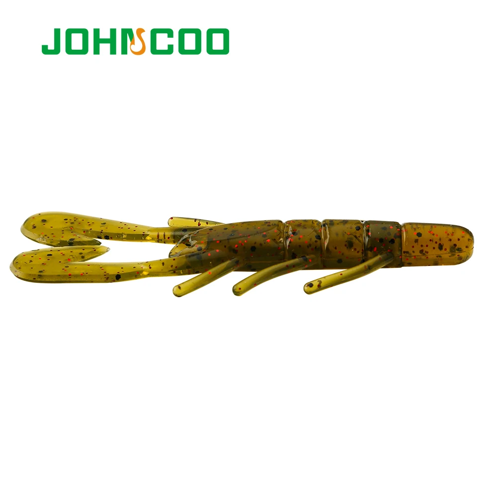 JOHNCOO-señuelo de pesca de 90mm, 5,5g, 8 piezas, Craws, camarones, 2 Pinchers enormes, señuelos suaves para lubina - imagen 5