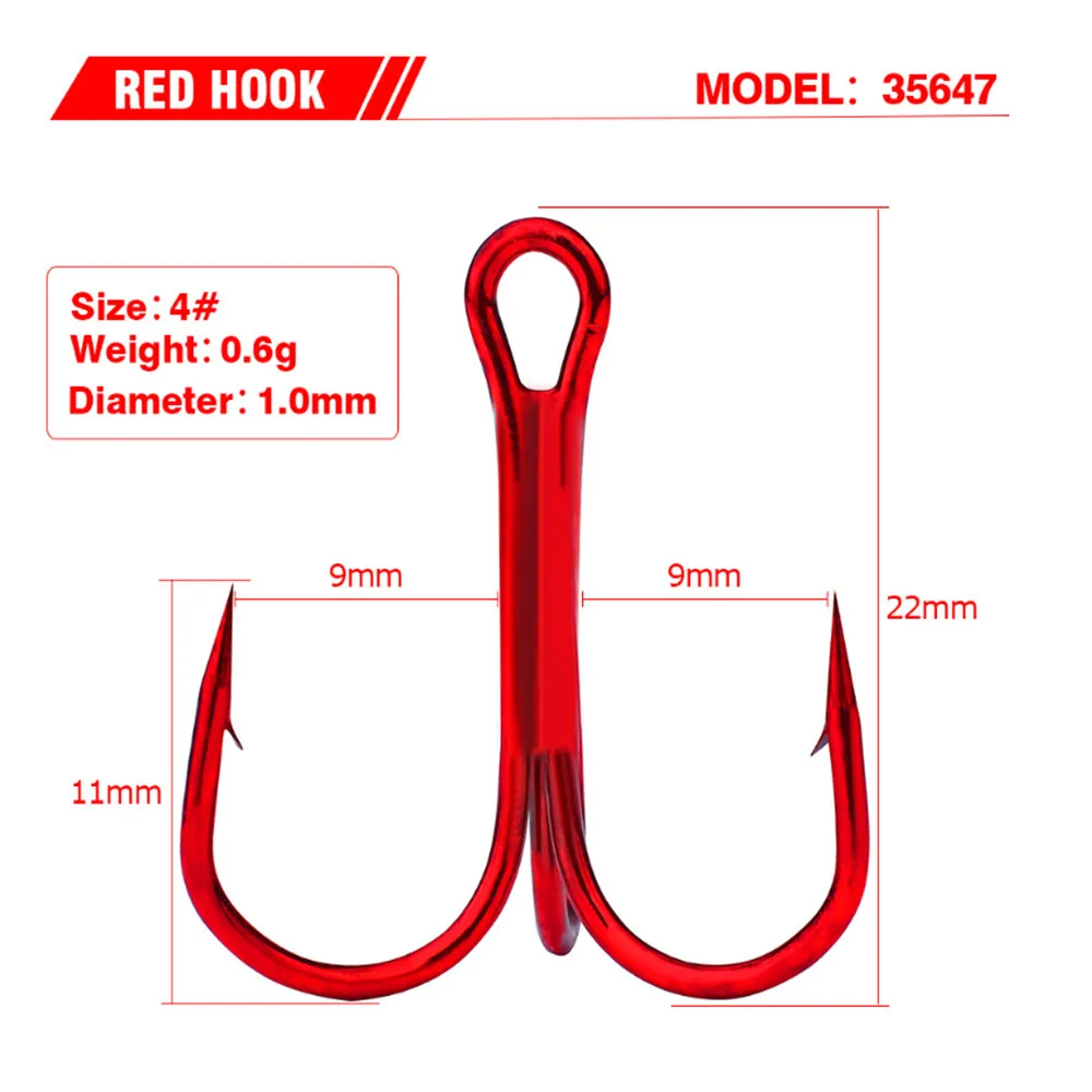 Mejore su experiencia de pesca con el Red Hook Model 35647 con un diseño duradero y ganchos afilados para un rendimiento óptimo