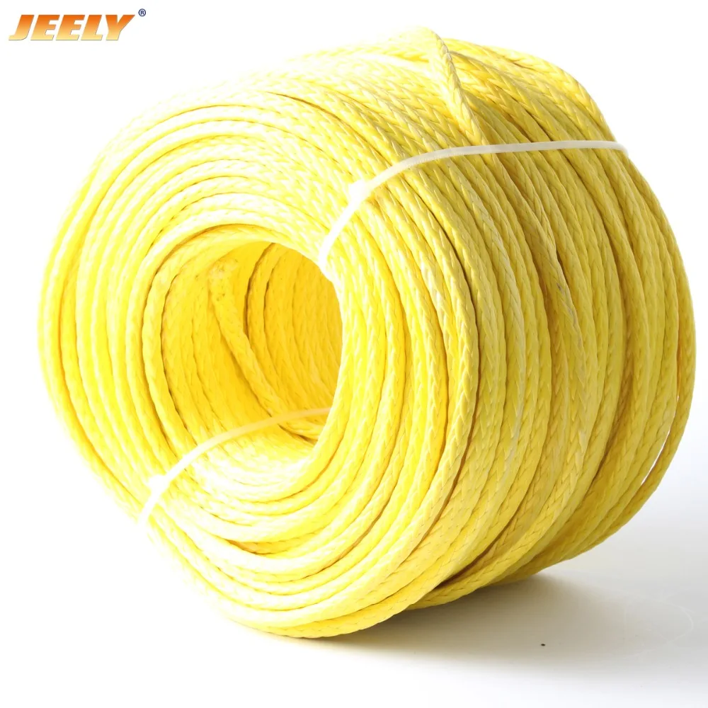 JEELY Trenza hueca 4 mm 5/32 '' 10 M 12 hebras Cabrestante para velero Cuerdas de remolque - imagen 5