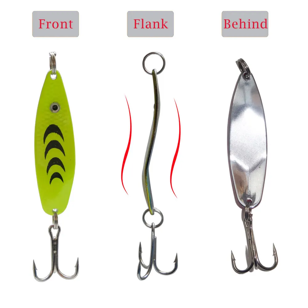 Balleo 6g señuelo cuchara de Metal señuelo giratorio de Metal señuelo duro señuelo de pesca de metal jigging iscas artificiais lubina wrobbler - imagen 4