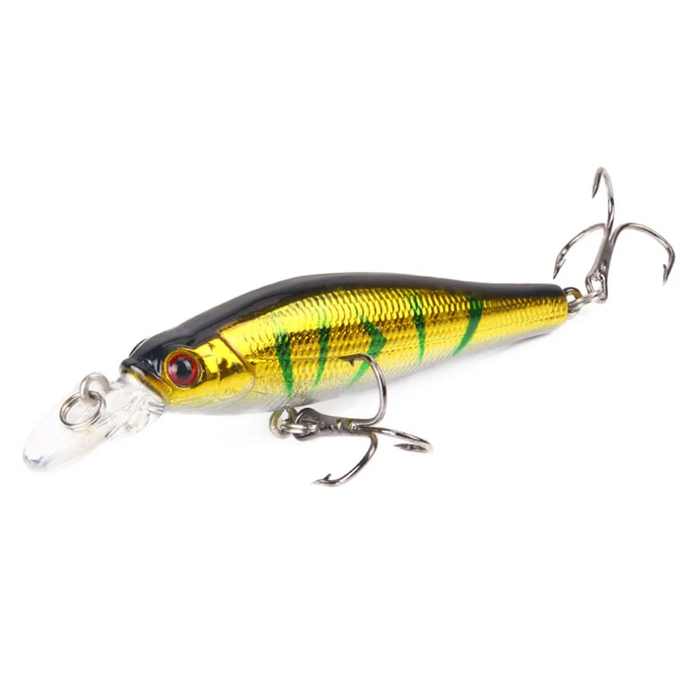 Señuelos de Pesca de 8,2g y 8cm, cebos duros para pececillos, Crankbait, ojos 3D, cebo duro de plástico Artificial, aparejos de Pesca de carpa, 1 ud. - imagen 2