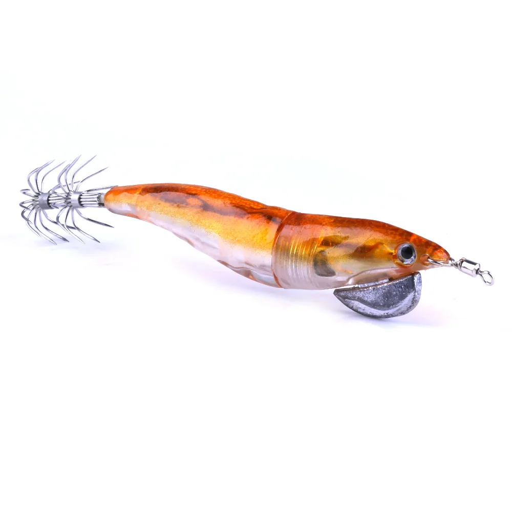 Señuelo luminoso de pesca nocturna, anzuelo de calamar, luz Flash, Wobblers, 1 unidad, 12,8 cm, 18,4g