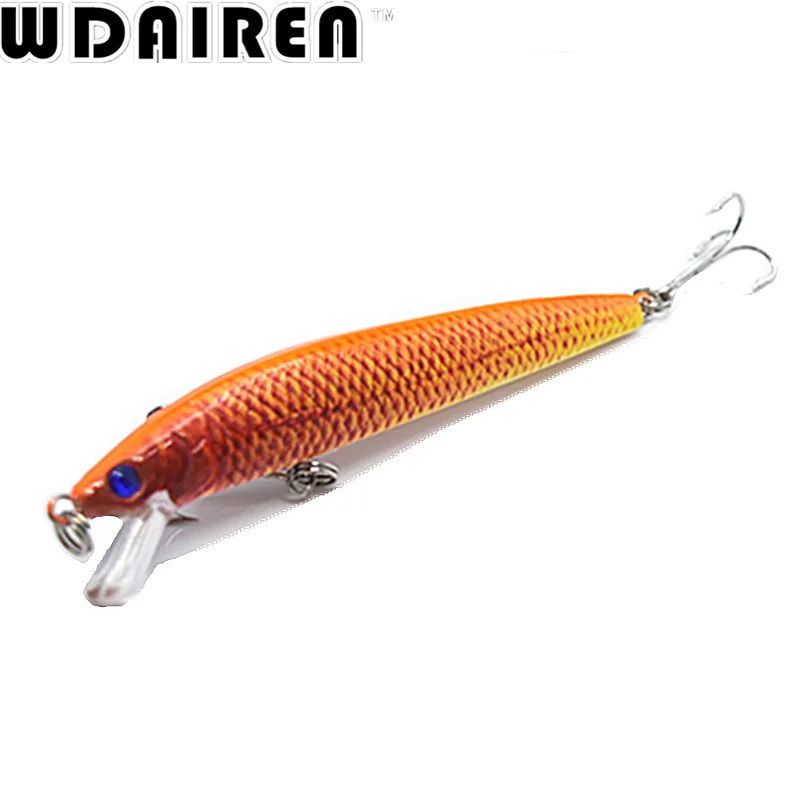 Señuelos de Pesca de pececillos, aparejos de manivela Wobblers, cebo duro para nadar, CrankBait, aparejos de pesca de lubina, 6 colores, 1 ud., 8,5g, 9,5 cm, NE-387 - imagen 4