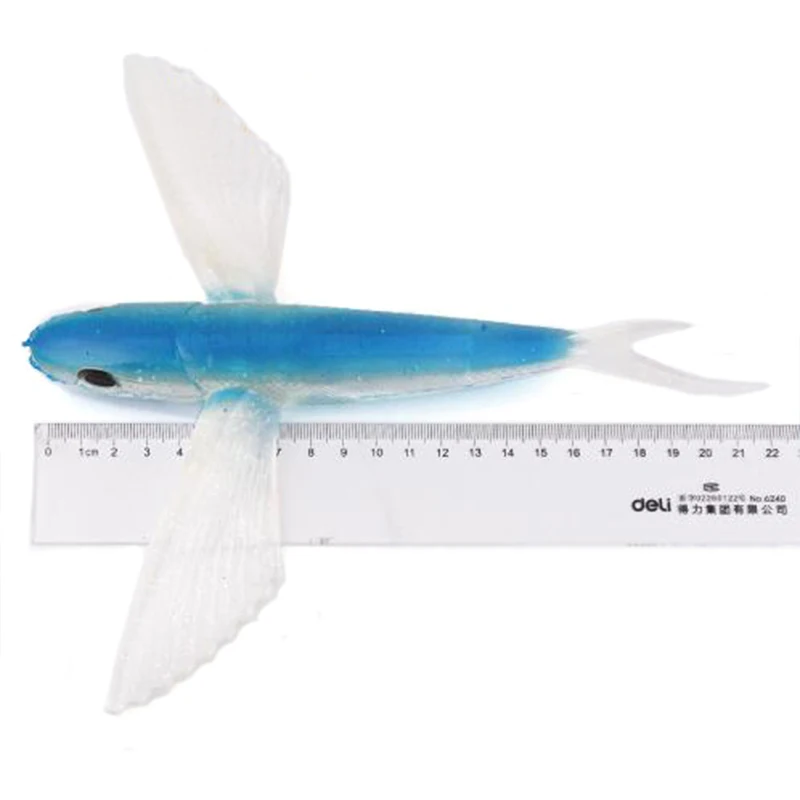 Señuelo de pez volador artificial, cebo grande de gel de sílice para pesca de atún, 125g, 20cm, 2 unids/paquete - imagen 5