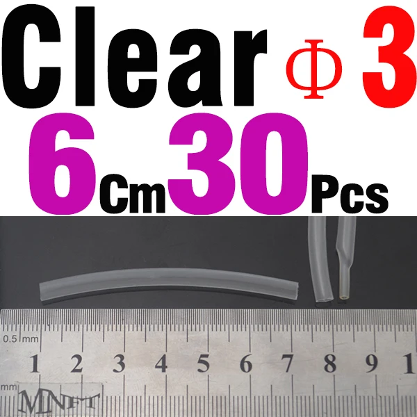 30Pcs Clear 3
