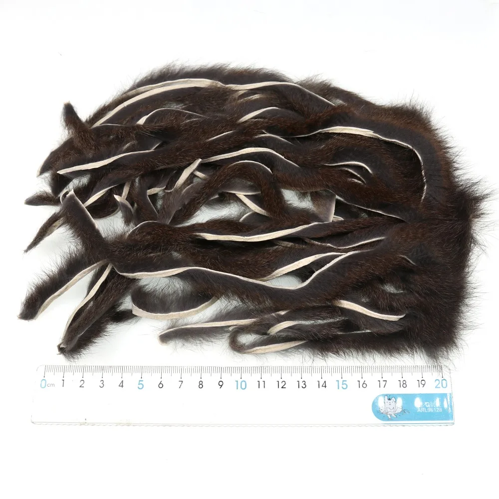 Wifreo-Micro tiras de ardilla Zonker, anzuelo de Matukas, tamaño 4, 6, 8, tamaño pequeño, Material de Streamer, Color natural - imagen 3