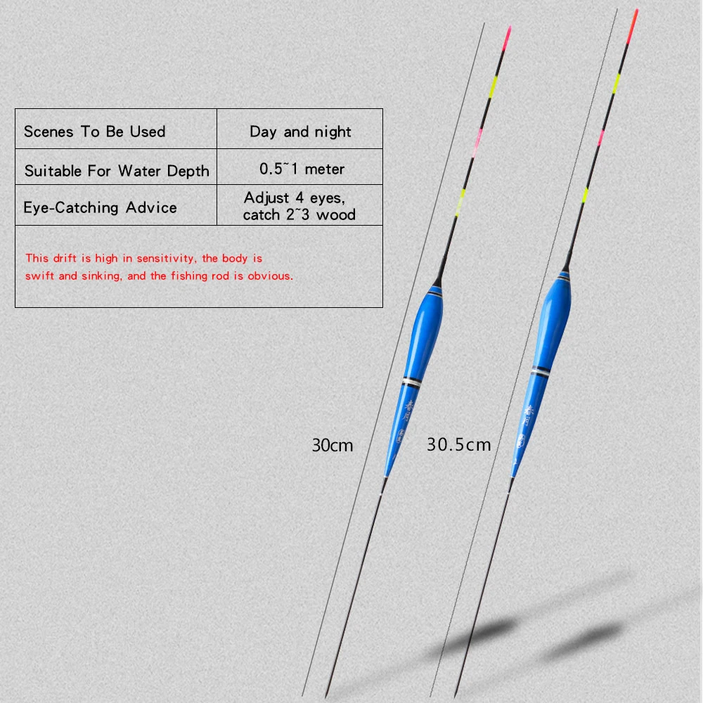 FISH KING-flotador de pesca eléctrico, luz LED luminosa, flotador electrónico sin batería para aparejos de pesca, 1 unidad - imagen 2