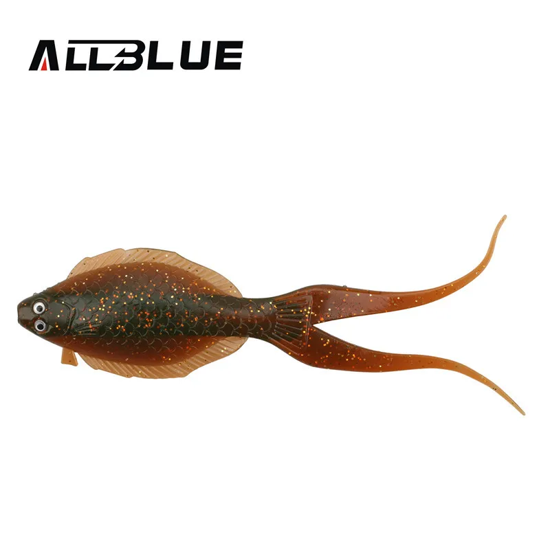 ALLBLUE-señuelo de pesca de silicona suave, cebo blando de 12cm/8g, 3 unids/lote - imagen 4