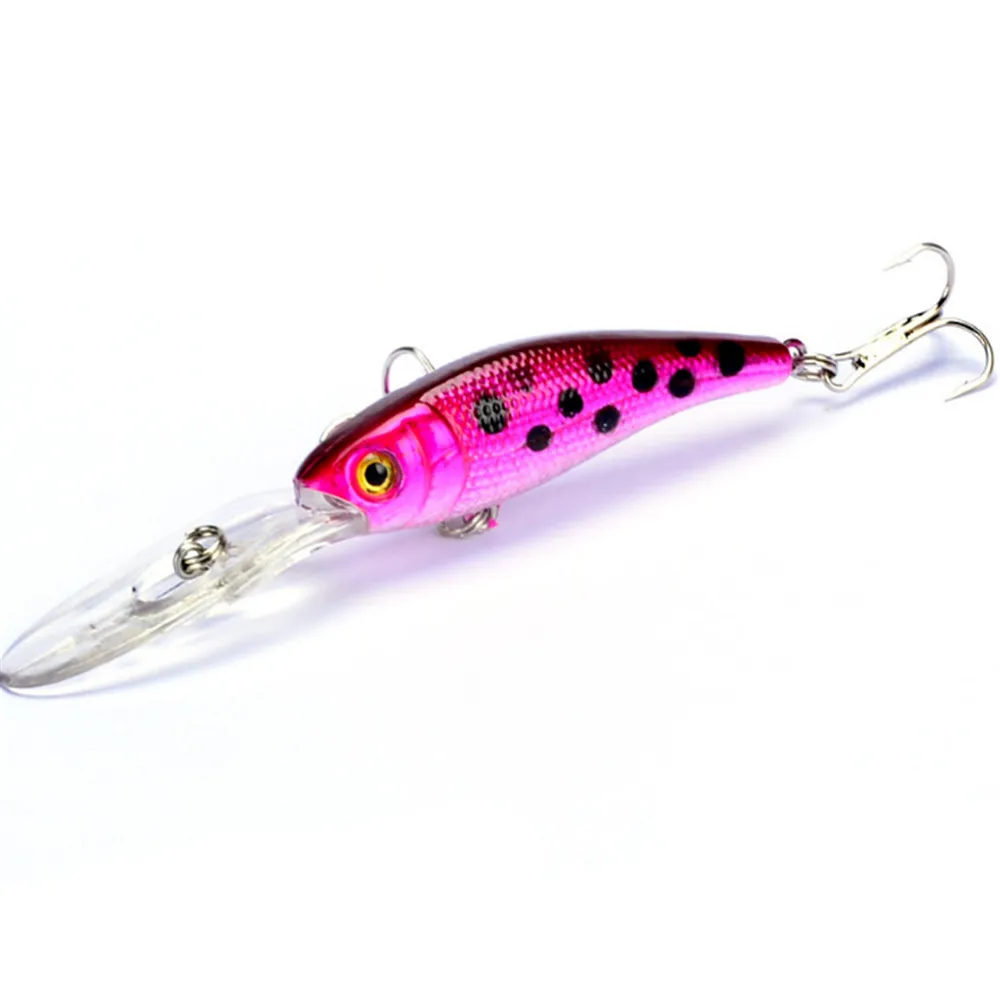 Señuelo de pesca de pececillos, cebo duro artificial Isca de 10cm y 7,4g, Wobblers de pesca de lubina, carpa de plástico falso, 1 ud., nuevo - imagen 5