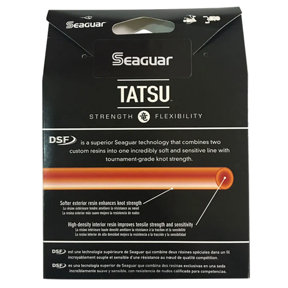 SEAGUAR-Líneas de pesca TATSU, utensilio para pescar de nivel competitivo de 6LB-15LB, 100% fluorocarbono, DSF, 200Y/183M, original - imagen 4