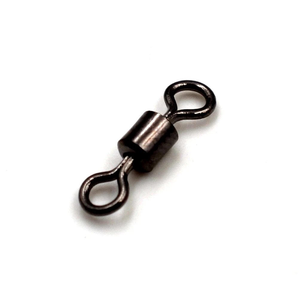 MNFT-barril rodante de acero inoxidable, conector giratorio de pesca, gancho de enlace, Kit de eslabones de pesca de carpa, 6/7/8/500 #, 10/12 Uds. - imagen 3