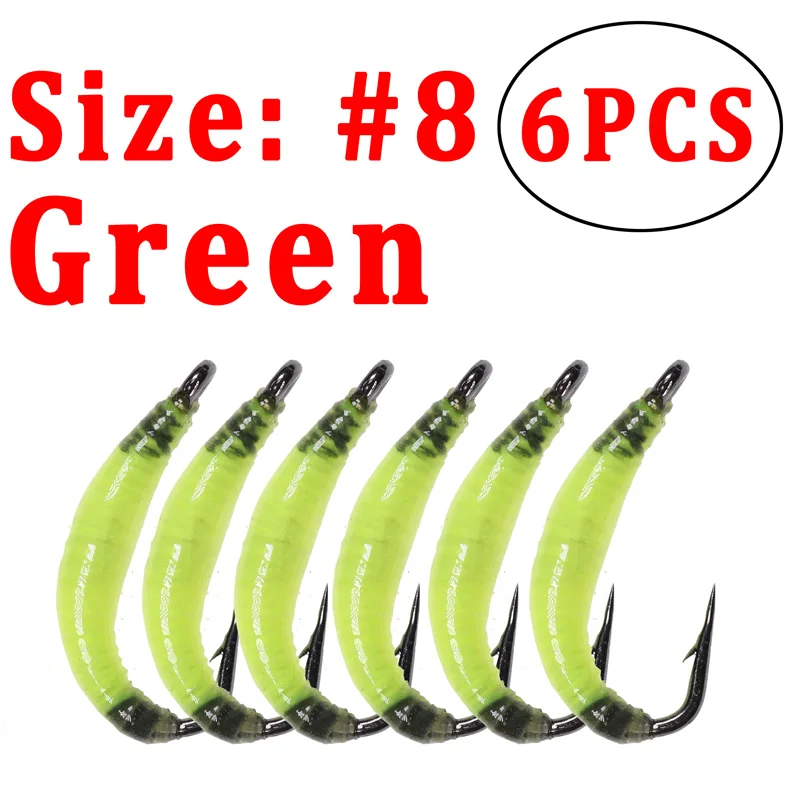 6PCS Green Color